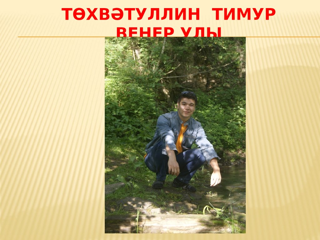 Төхвәтуллин Тимур Венер улы