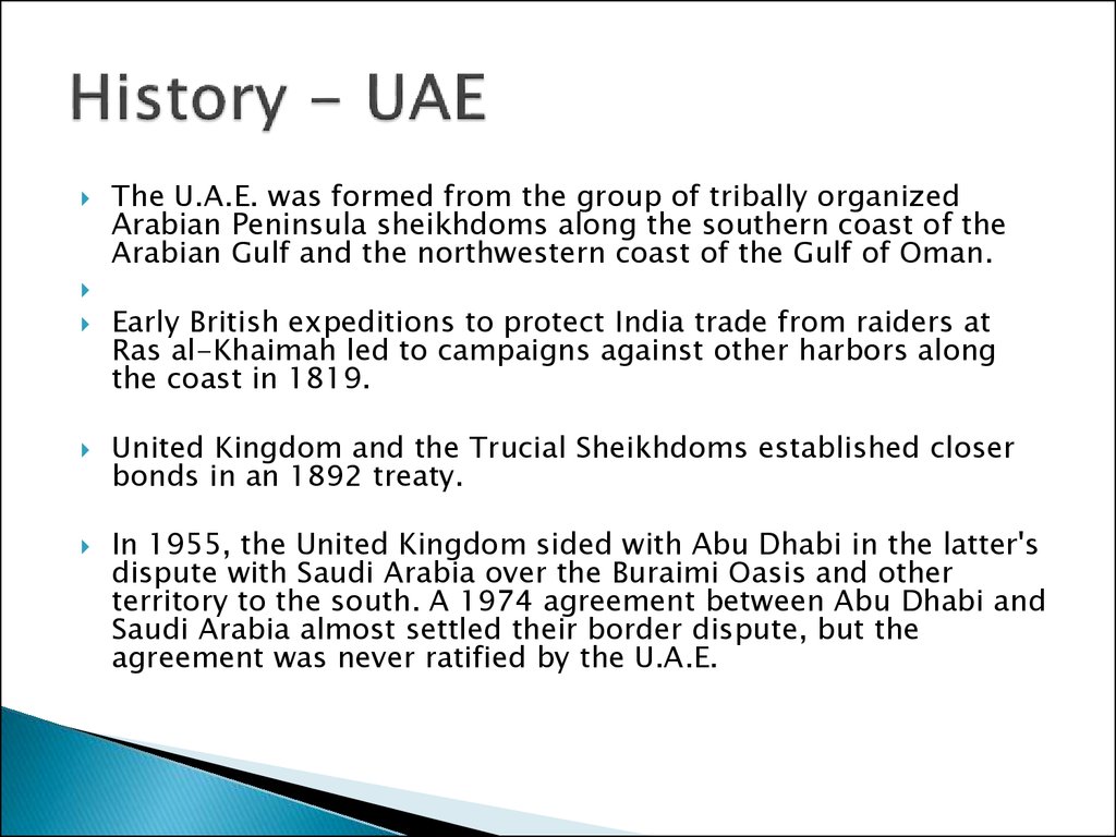 The historical roots of the UAE society and the way to the state unit