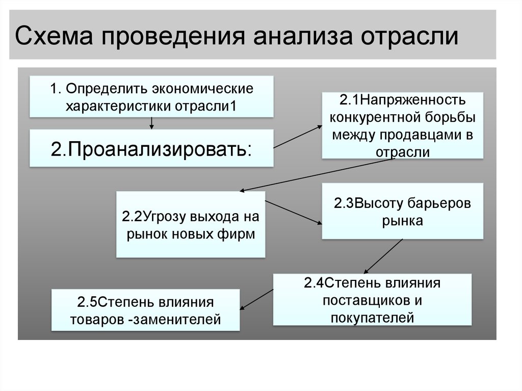 Организация проведения анализа