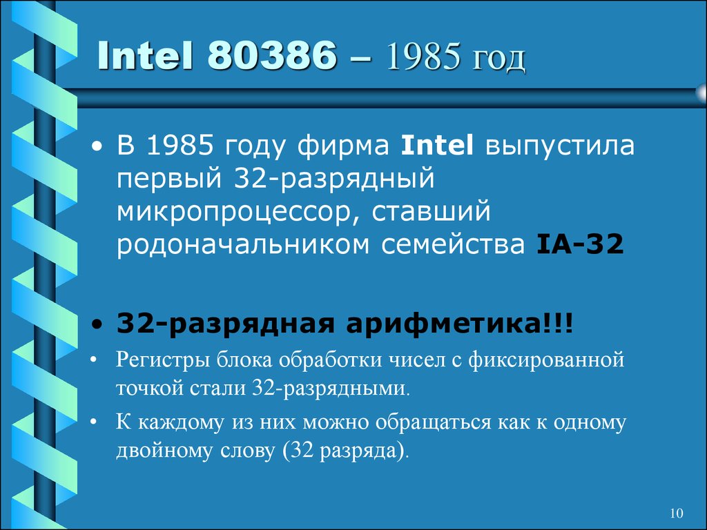 Intel 80386 – 1985 год