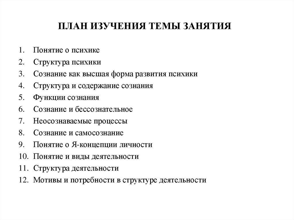 План изучения темы. План изучения темы занятия пример. План изученной темы. Как выглядит план изучения темы.