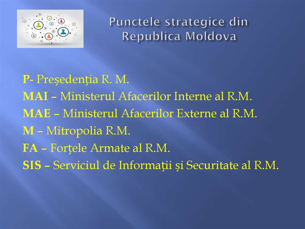 Punctele strategice din Republica Moldova