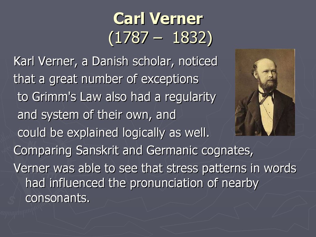 Carl Verner (1787 – 1832)