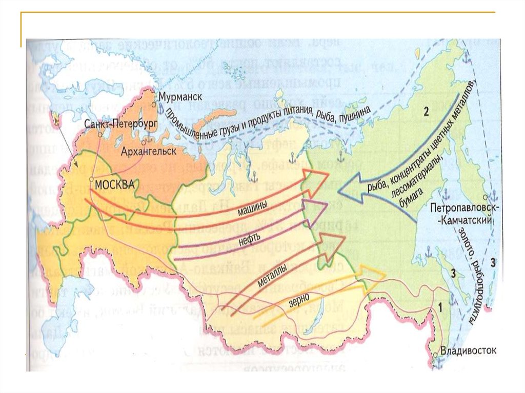 Карта дальнего востока экономический район