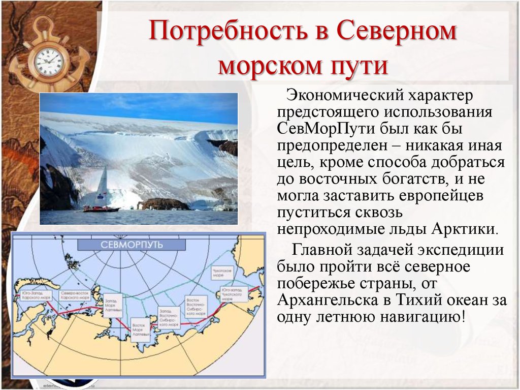 История открытия северного морского пути проект 9 класс