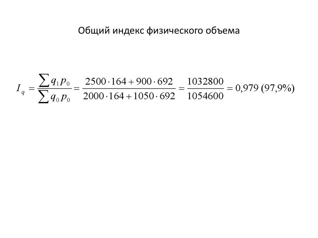 Индекс физического товарооборота