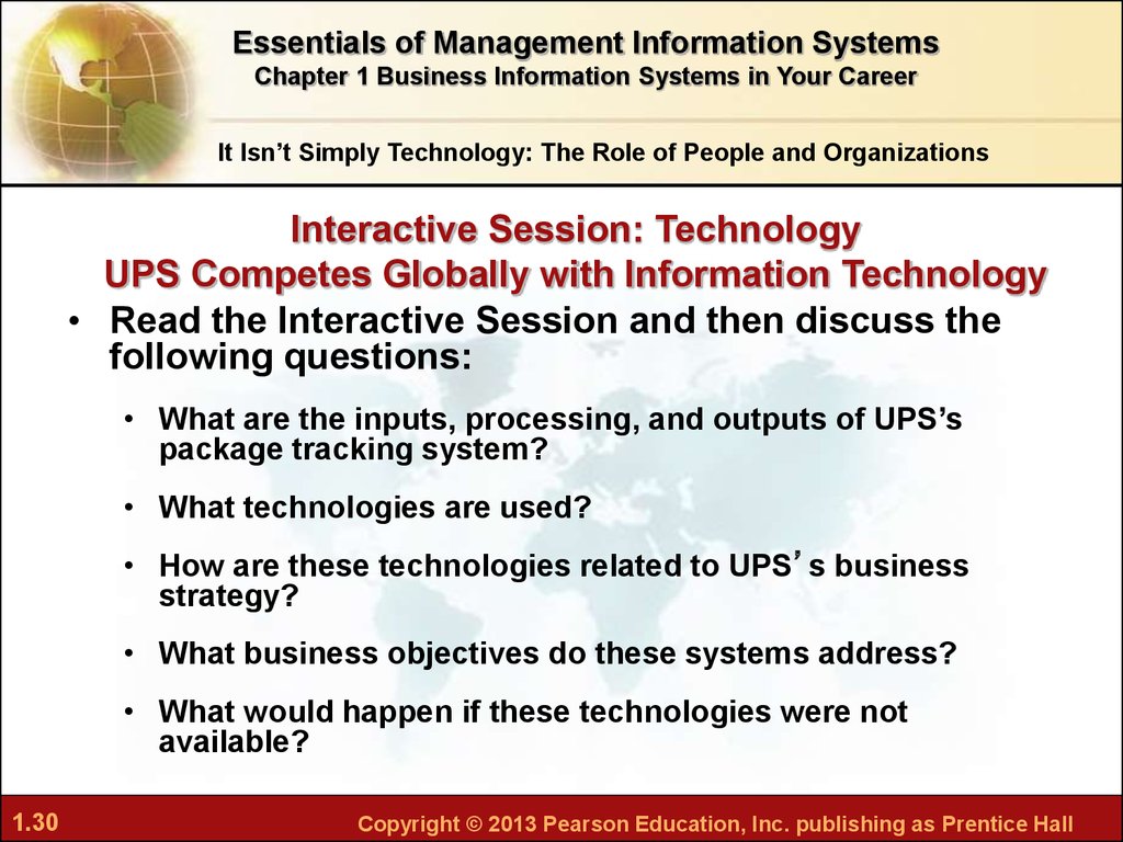 ups case study management information system