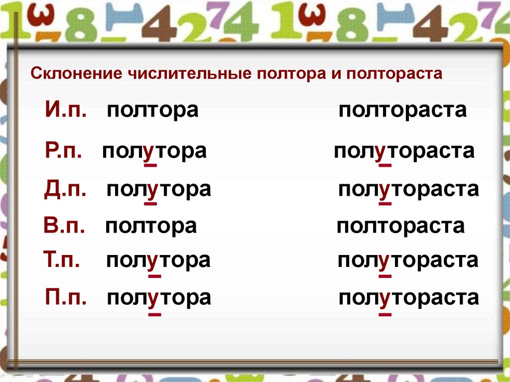 Схема просклонять по падежам