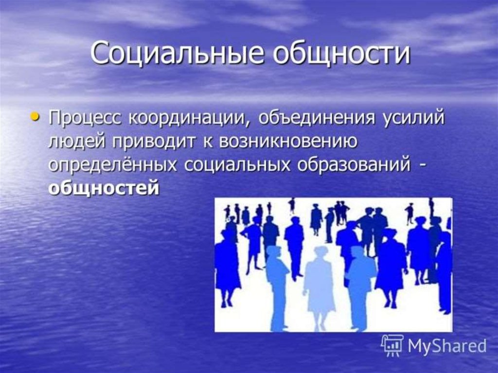 Социальные общности и группы презентация