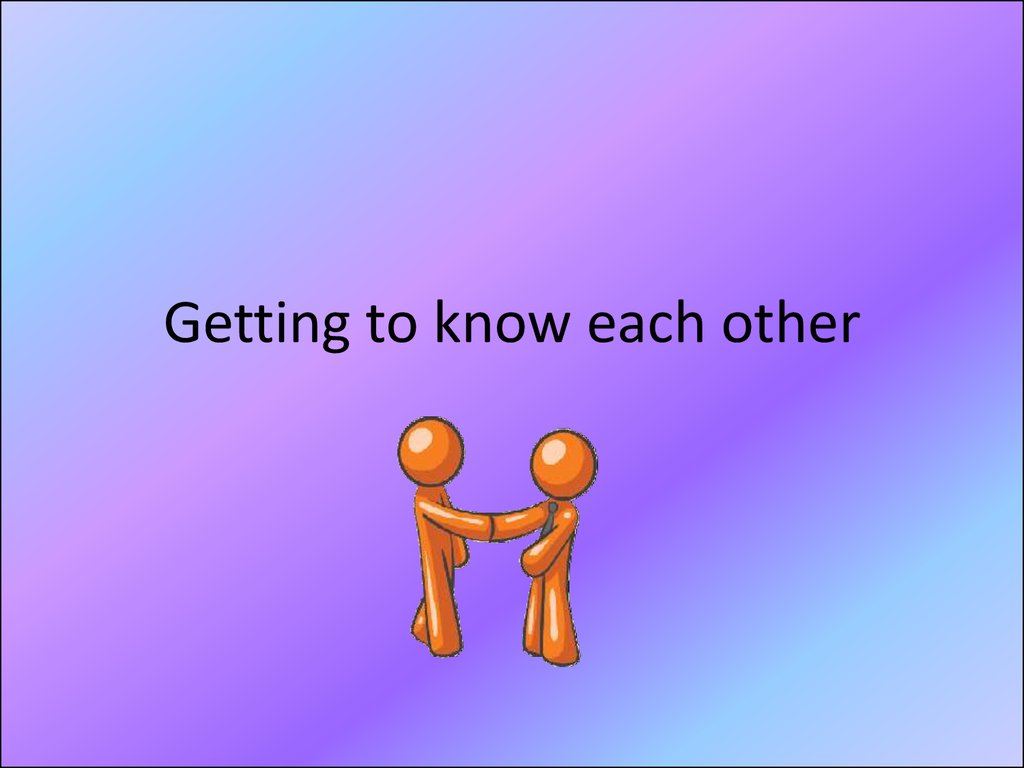 Get To Know Each Other Worksheet