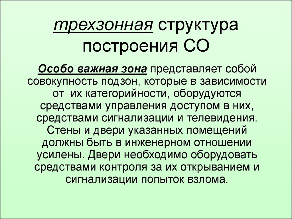 Зона представляет. Важная особа. Особо важные. Особое построение. Открытая зона представляет собой.