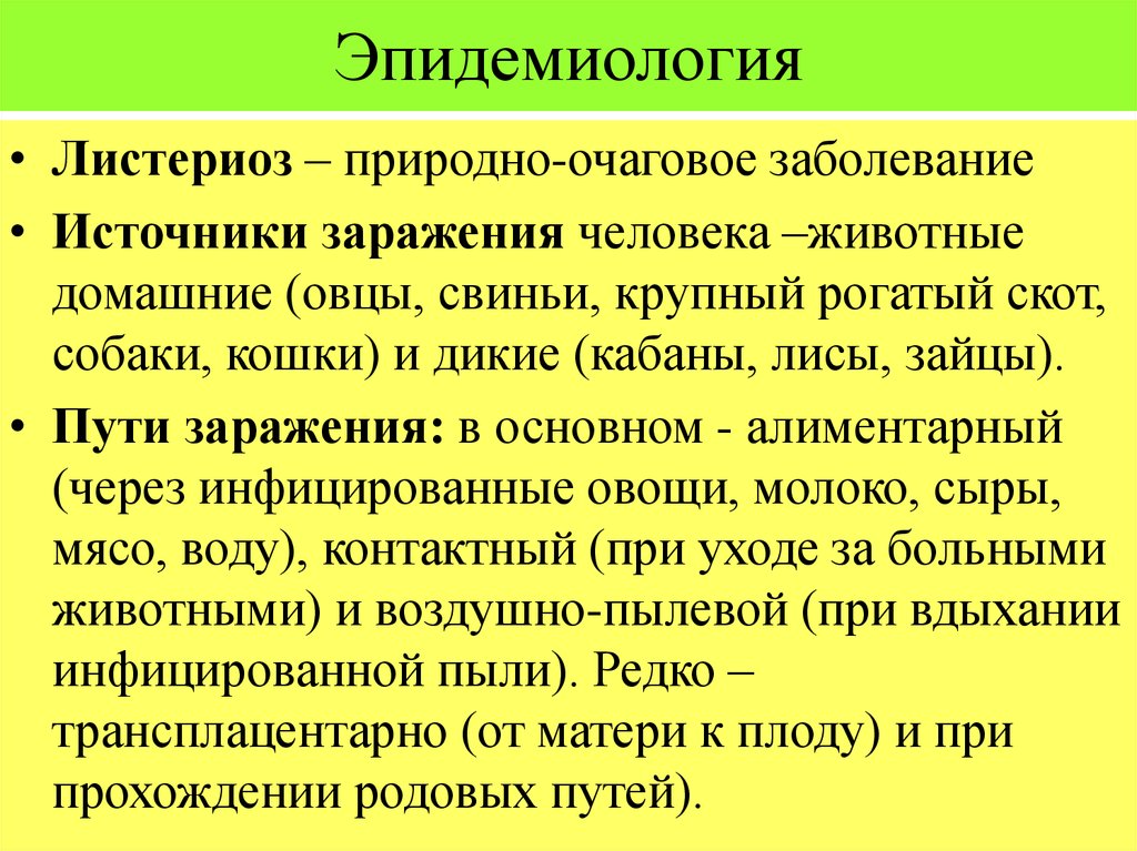 Листериоз у человека причины возникновения симптомы. Листериоз возбудитель пути заражения меры предупреждения. Эпидемиология листериоза. Пути заражения листериоза. Эпидемиология природно-очаговых инфекций.