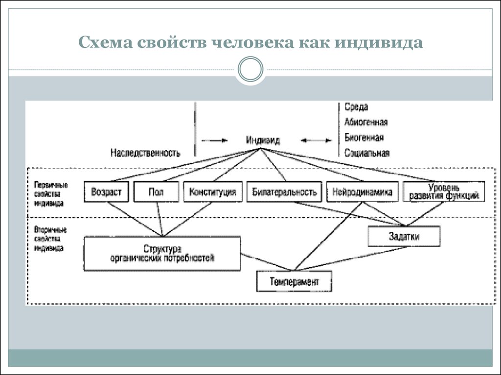 Схема свойства личности