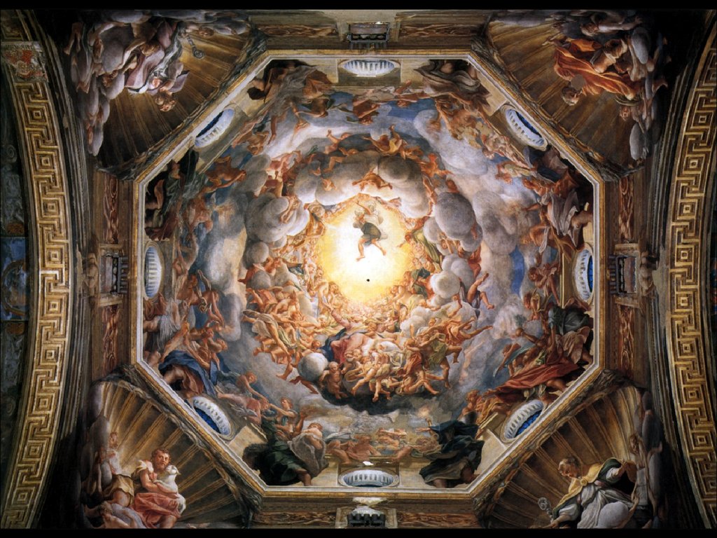 Вознесение Марии, купол собора в Парме