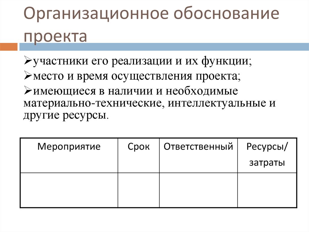 Социальное обоснование проекта