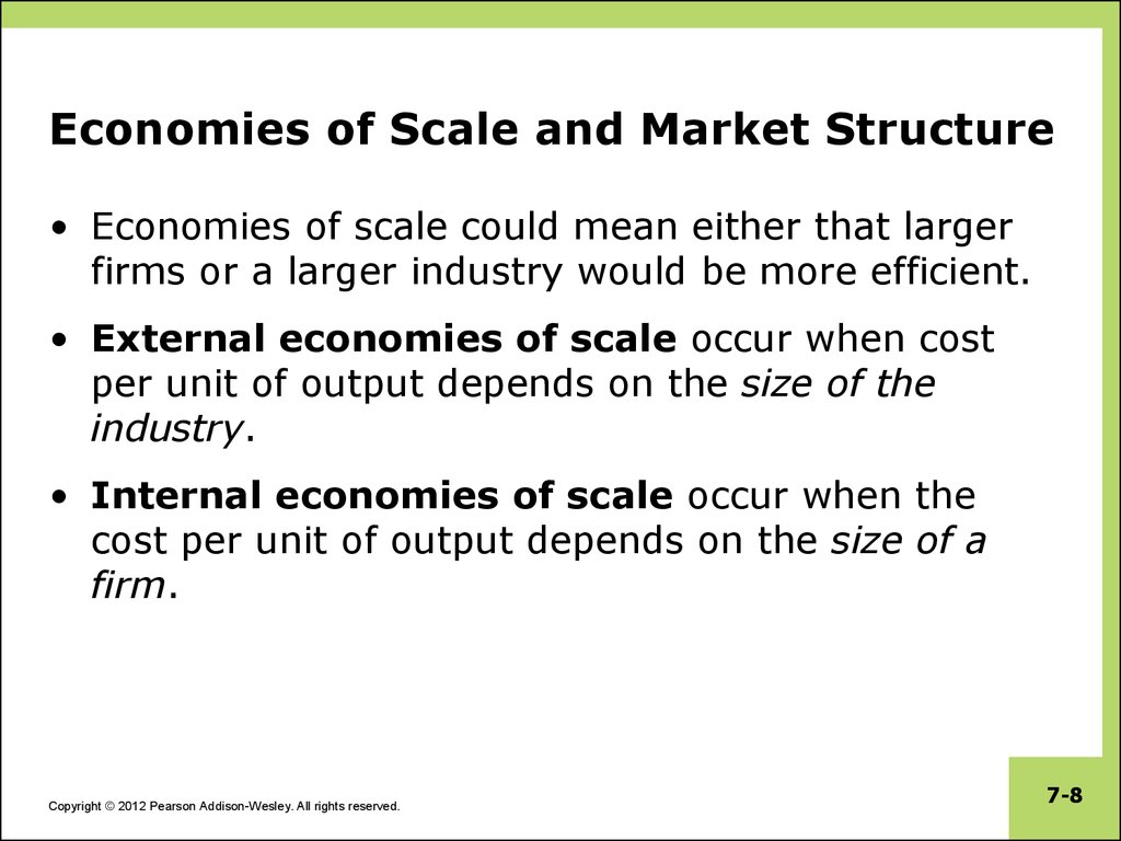 what is internal economies