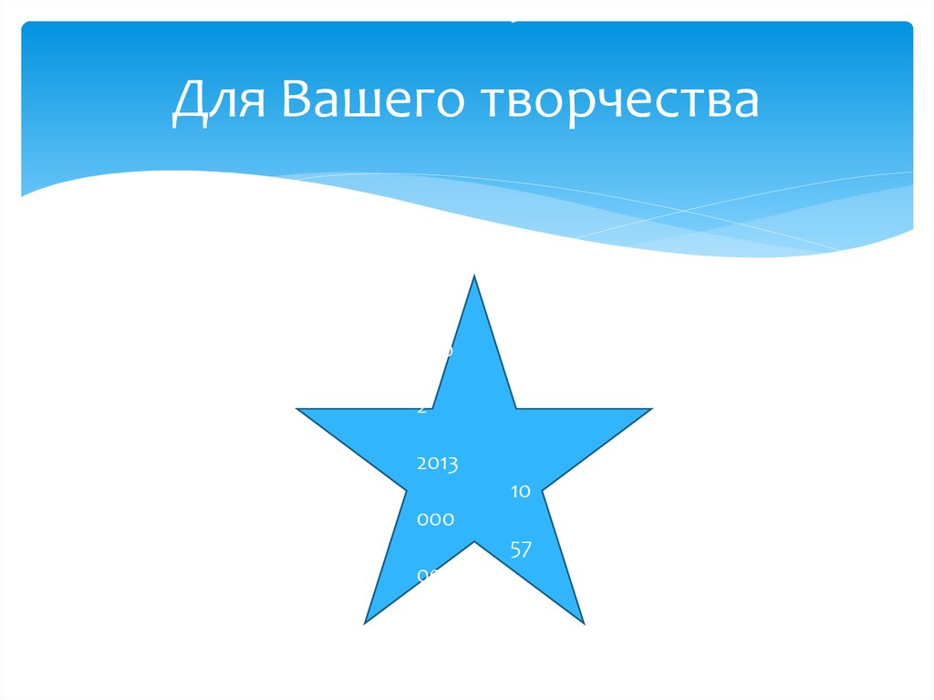 Для Вашего творчества