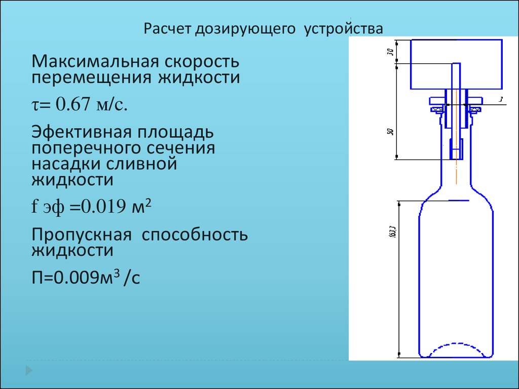 Схема дозирующего устройства