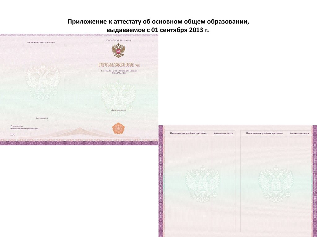 Аттестат об основном общем образовании образец заполнения