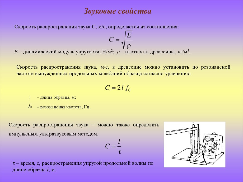 Упругость н м. Динамический модуль упругости формула. Динамический модуль упругости древесины. Динамический и статический модуль упругости. Скорость распространения звука в древесине.