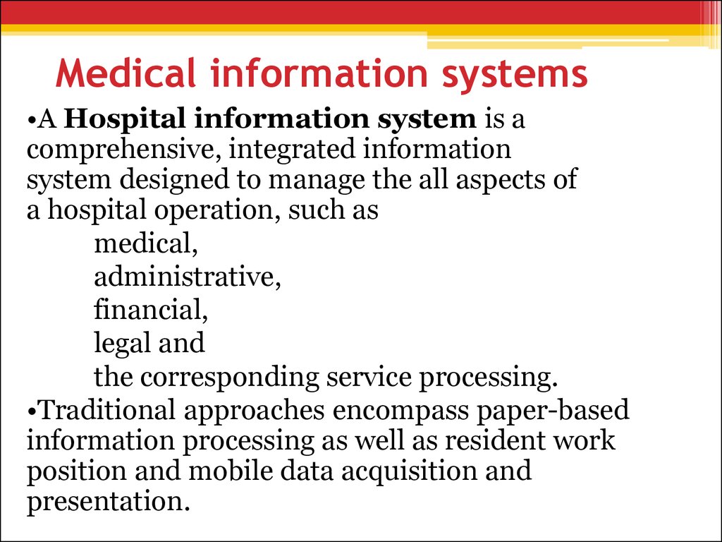 Systems Medical Information Specialize