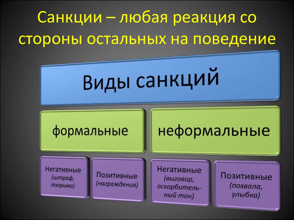 Социальные санкции презентация