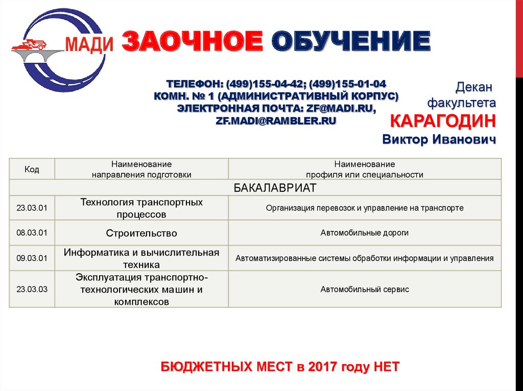 Второе высшее заочно