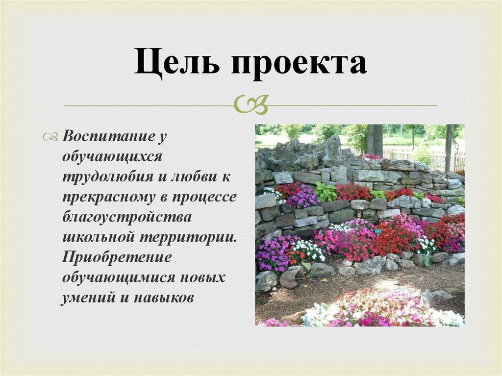 Цель проекта