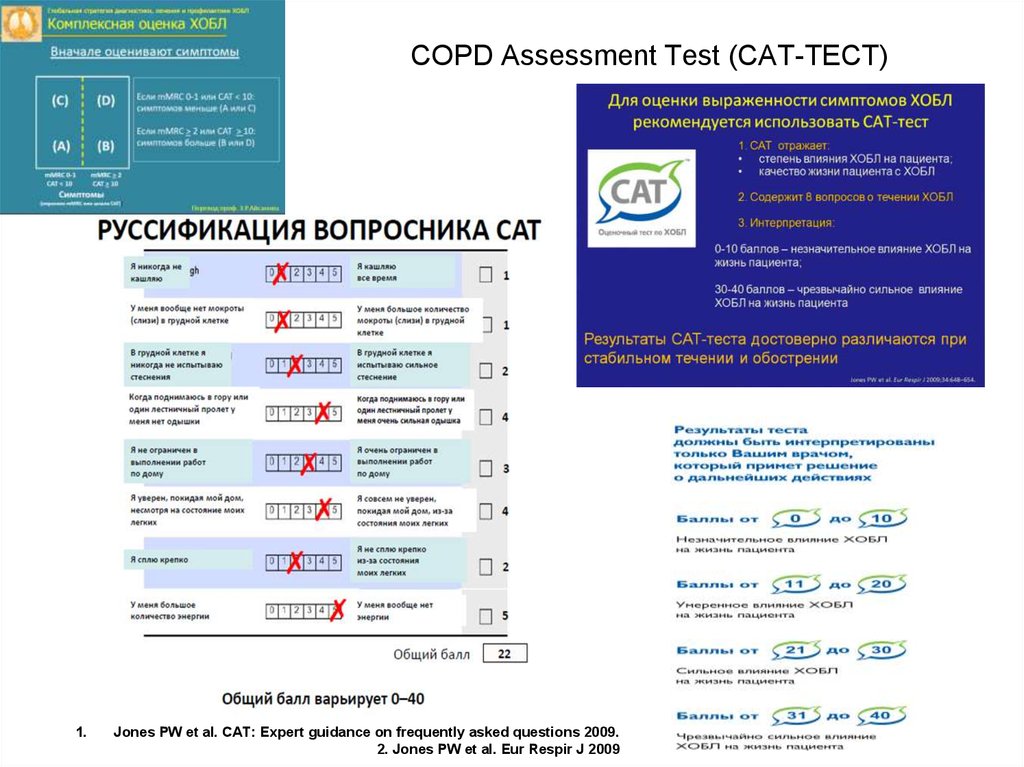 COPD Assessment Test (CAT-ТЕСТ)