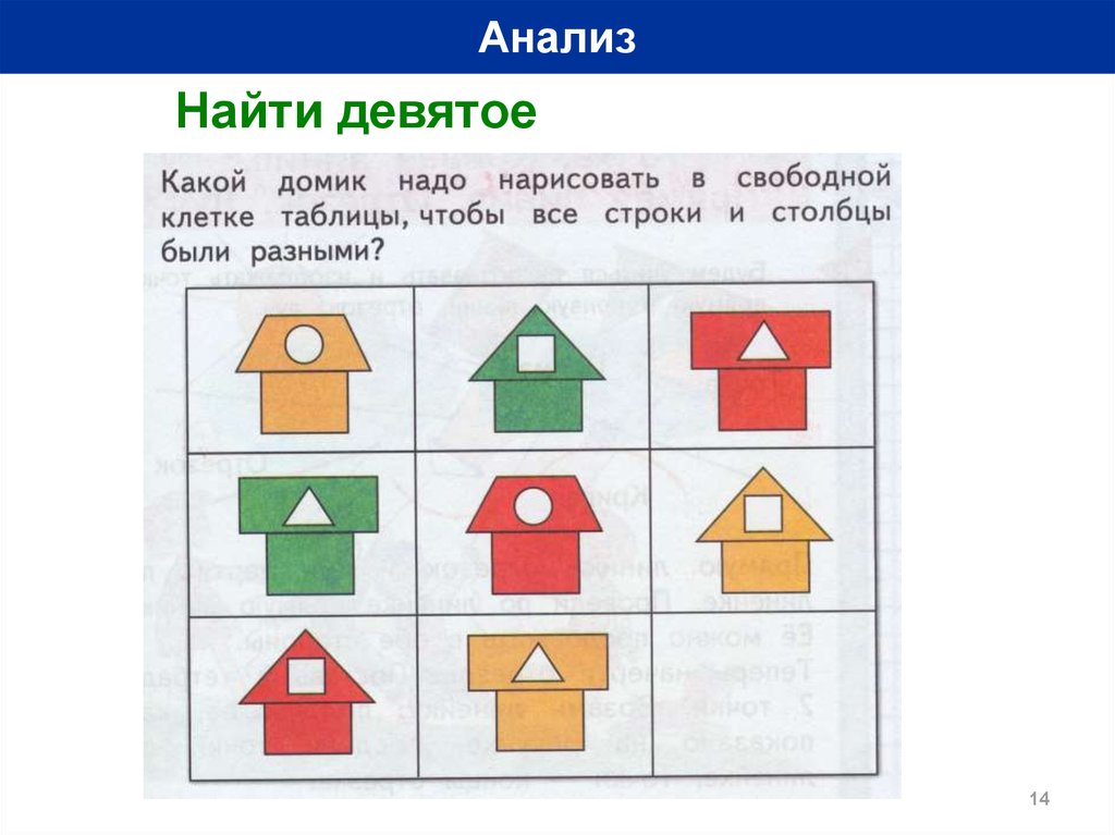 Найди девятый. Найди девятое. Какой домик надо нарисовать в свободной клетке таблицы. Исследование операции анализа Найди девятое у дошкольников. Здания на поиск девятого для 1 класса.