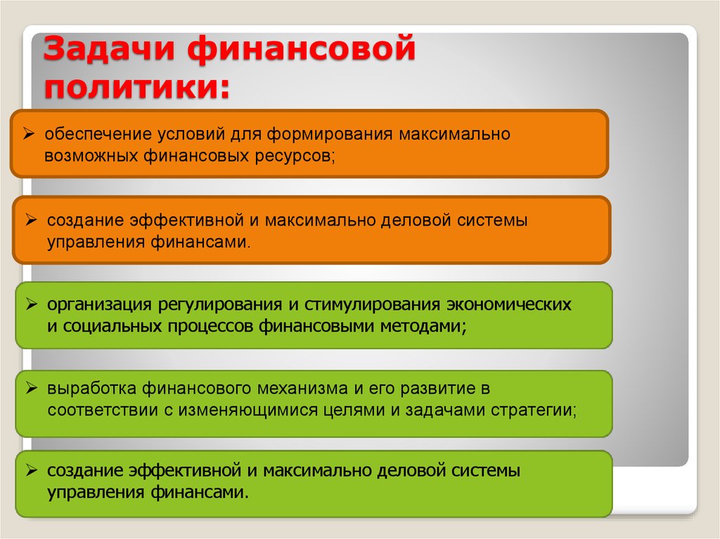 Проведение финансовой политики. Главная цель финансовой политики. Задачи финансовой политики государства. Основными задачами финансовой политики организации являются. Зади финансовой политики.