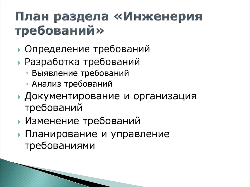 Определить требовать