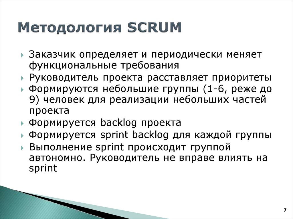 Требования к руководителю проекта