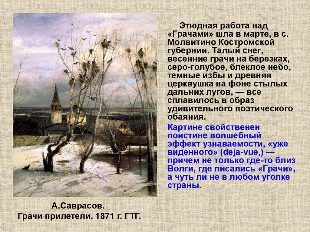 Описание картины грачи. Село Молвитино Грачи прилетели. Молвитино Саврасов. Сусанино Церковь Грачи прилетели. Грачи прилетели Костромская.