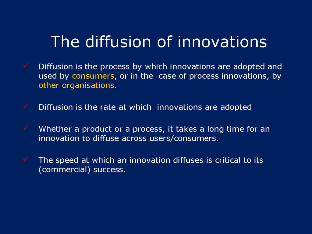 The diffusion of innovations