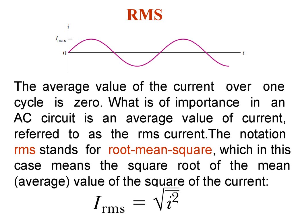 What Is Rms Current