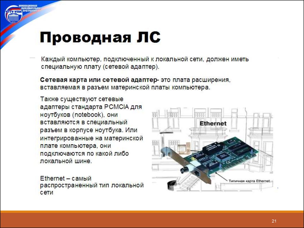 Сети должны. Каждый компьютер подключенный к локальной сети должен иметь. Чтобы подключить компьютер к локальной сети необходимо иметь:. Специальная плата для подключения к локальной сети. Чтобы подключить компьютер к локальной сети необходимо иметь сетевую.