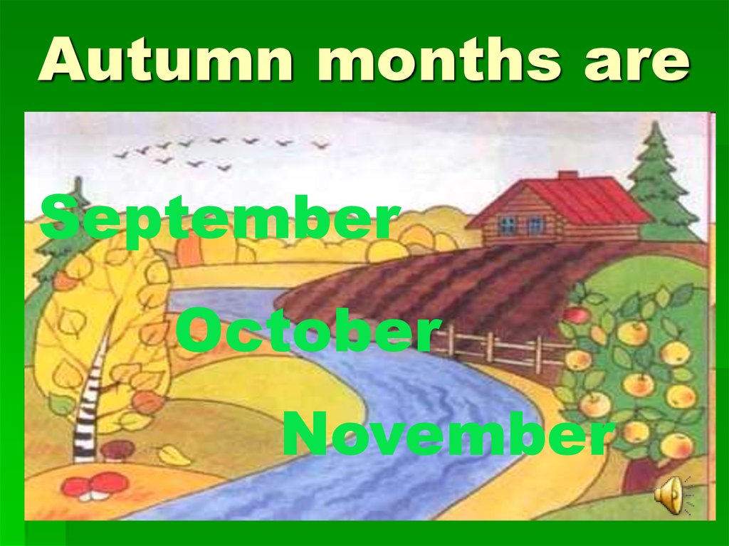 months of autumn