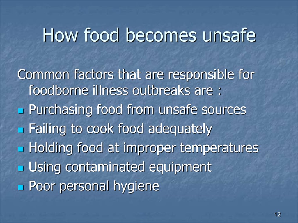 Food Science Hygiene Chapter 1 Online Presentation