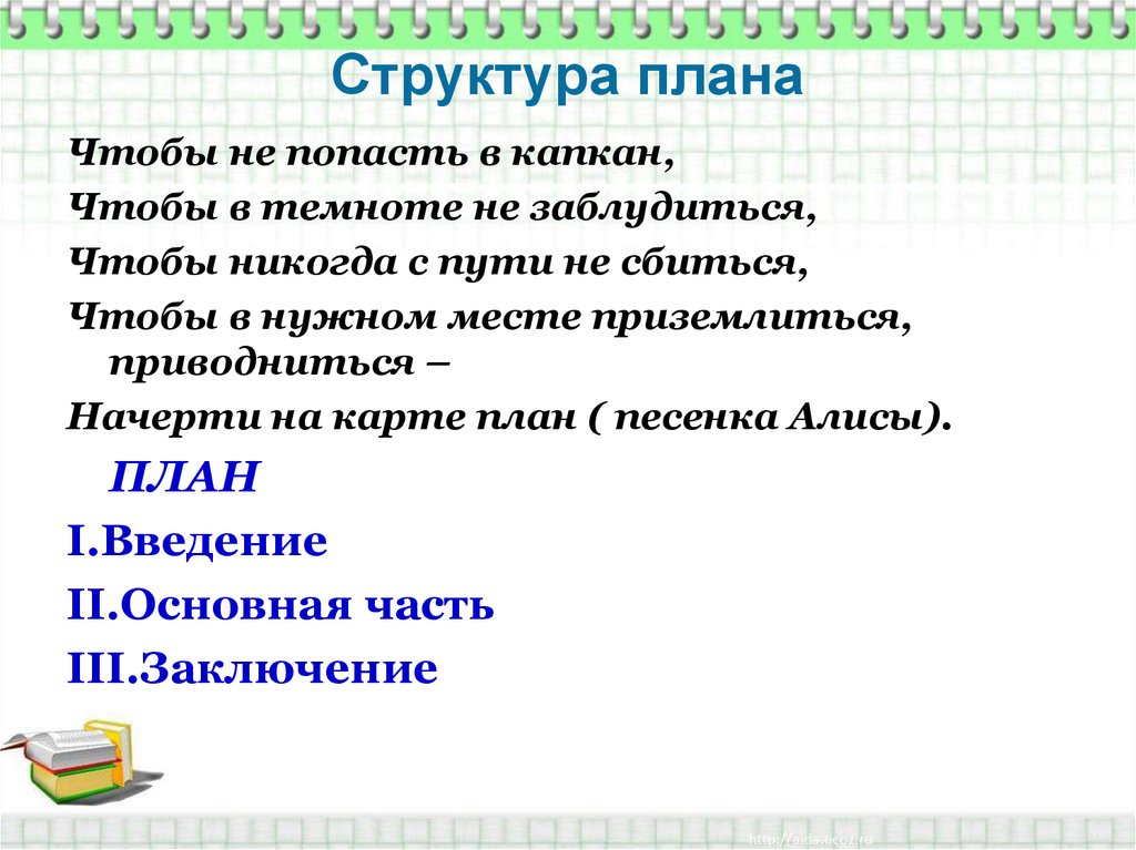 Песня план капкан. План состава отзыва.