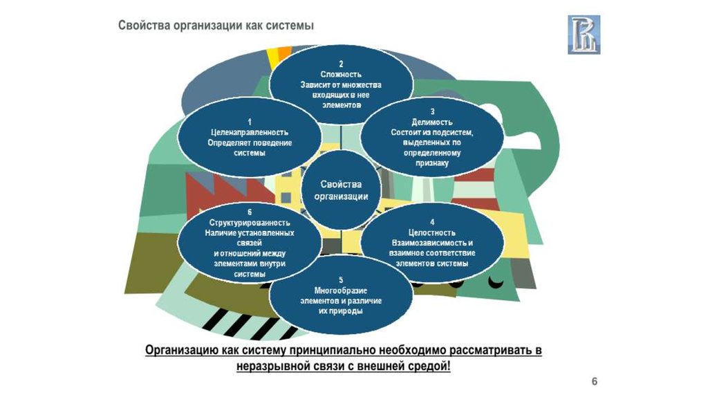 Главные свойства организации