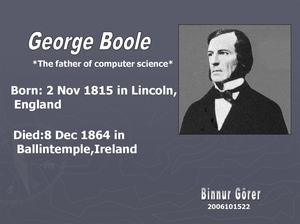 George Boole - online presentation