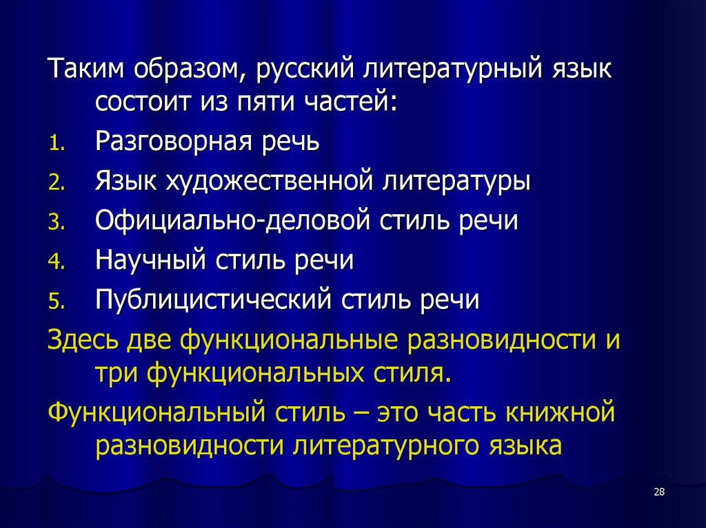 Презентация на тему язык художественной литературы