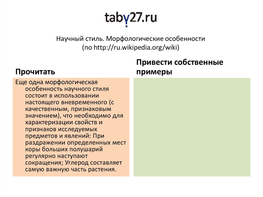 Морфологический стиль. Примеры морфологическая стилистика. Морфологическая стилистика в англ. Описание самого себя в научном стиле пример. .Стилистика и морфология значения.