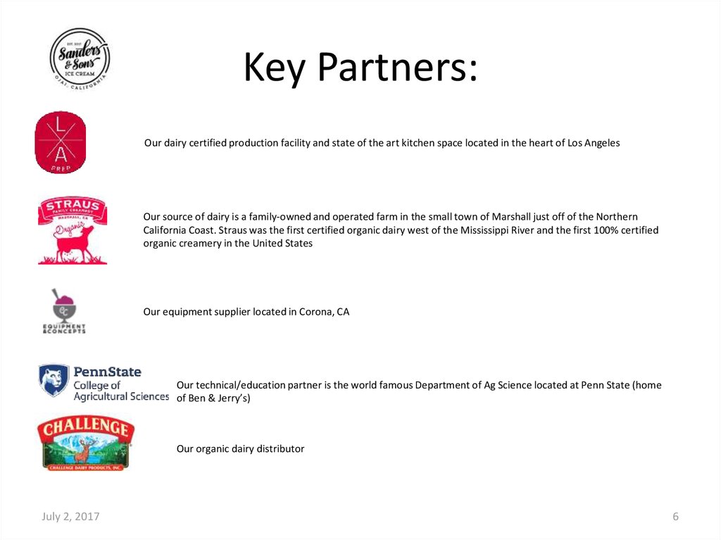 Key Partners: