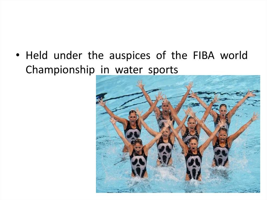 World sports перевод. Water Sports text. Under the auspices. Текст Sport on Land in Water.