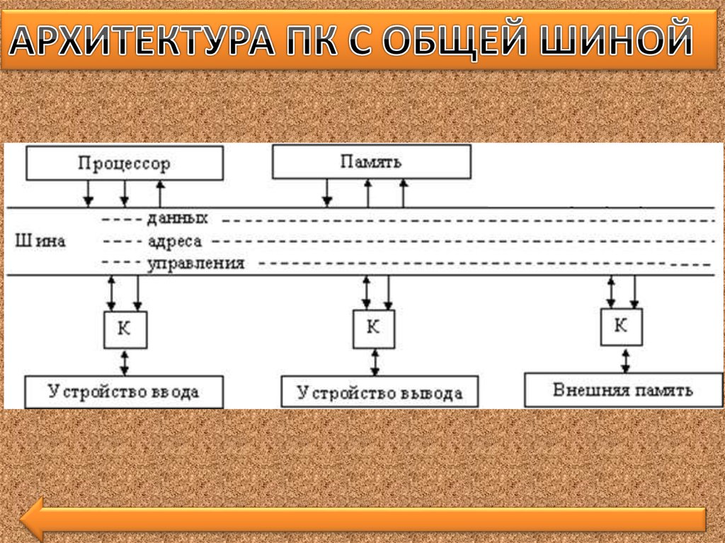 Процессор устройство ввода. Шинная (Магистральная) архитектура ЭВМ. Шинная архитектура компьютера. Архитектура с общей шиной. Шинная структура ПК.