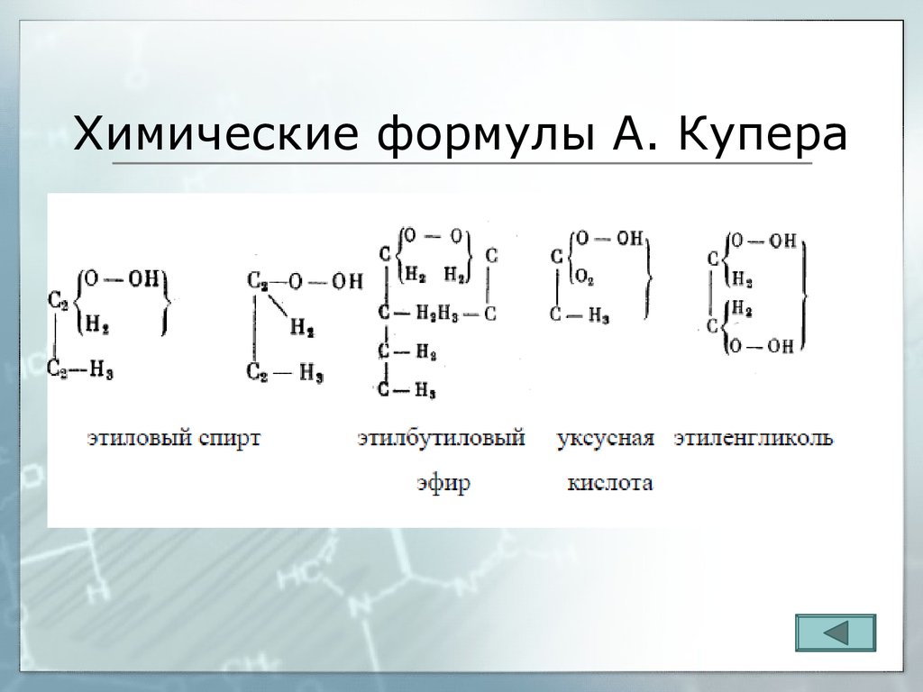 Химия форма. Арчибальд Скотт Купер. Формула Купера. Должный вес по формуле Купера. Формула Купера ЦСС.