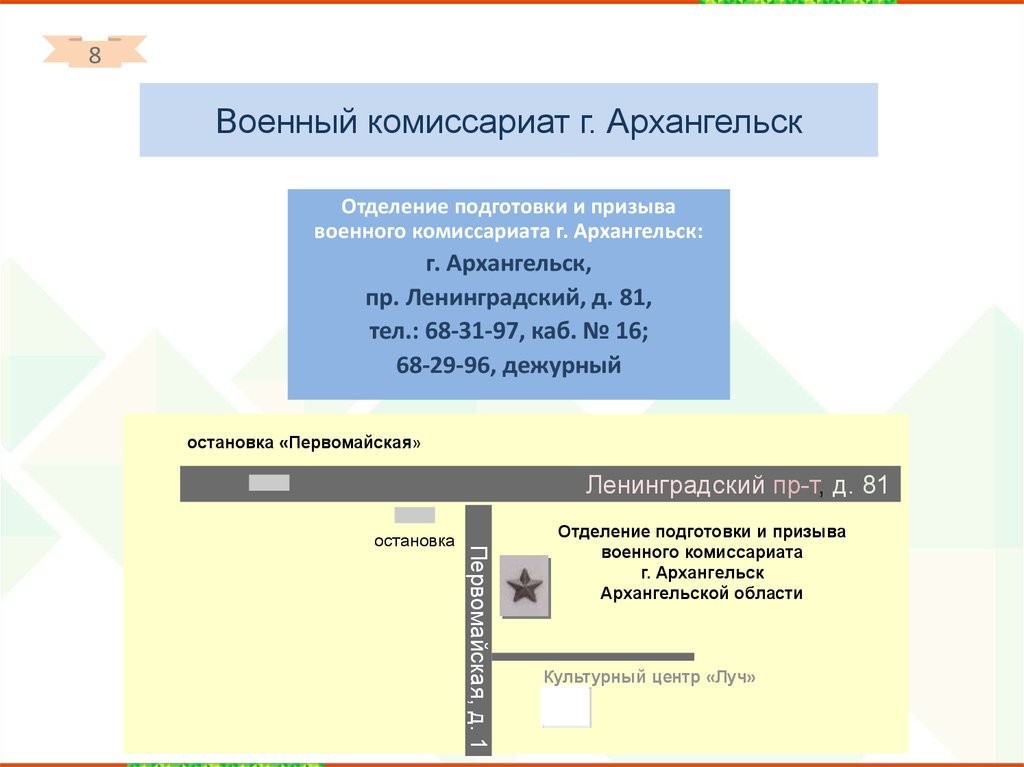 Комиссариат архангельск. Материнский военный комитет номер телефона.