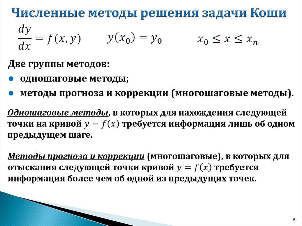 Решение задачи коши оду